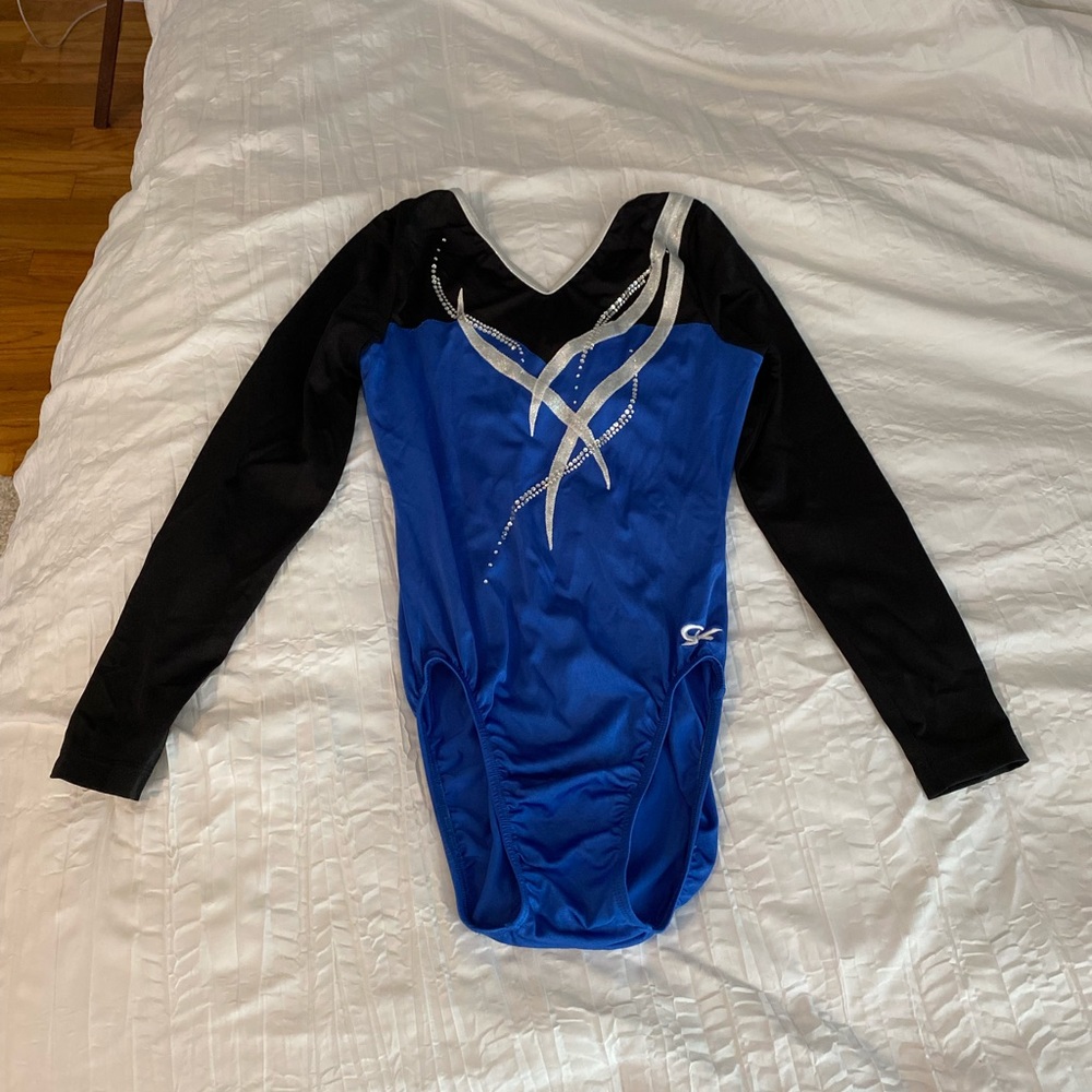GK elite Royal Ribbon long sleeve Leotard (never worn)